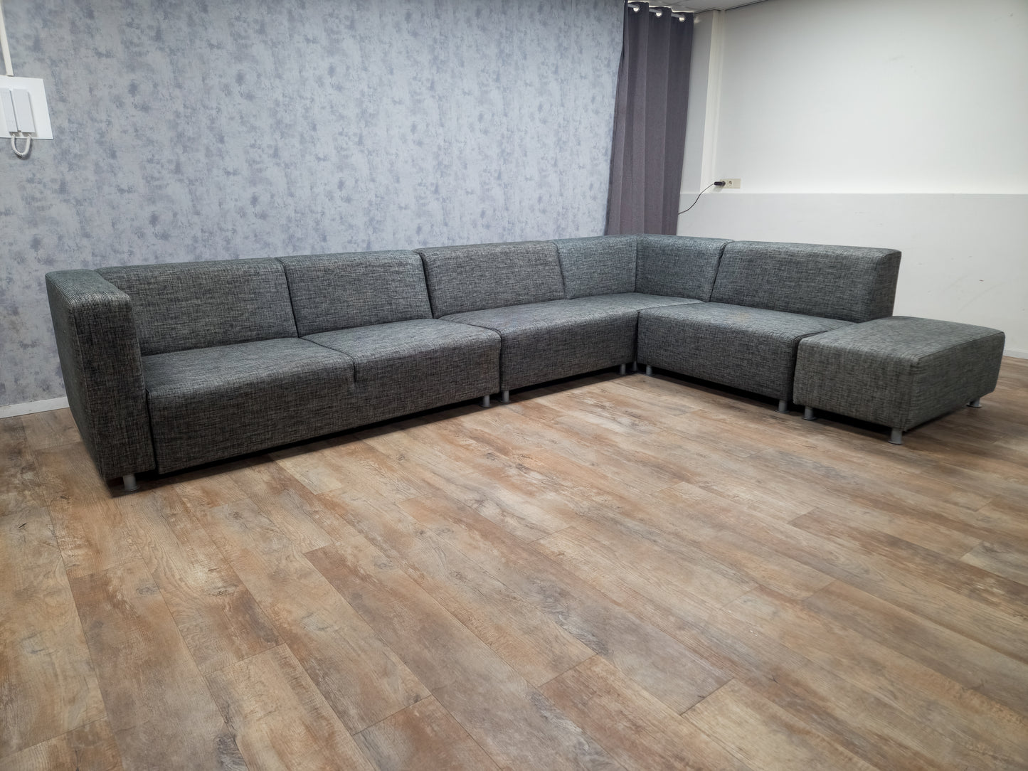 Groot Antraciet 5-Delige Hoekbank - Tijdloos Design & Comfort