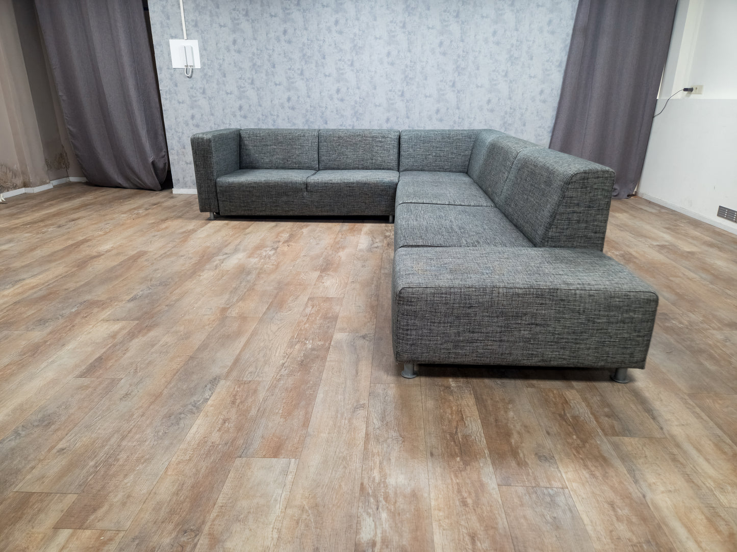 Groot Antraciet 5-Delige Hoekbank - Tijdloos Design & Comfort