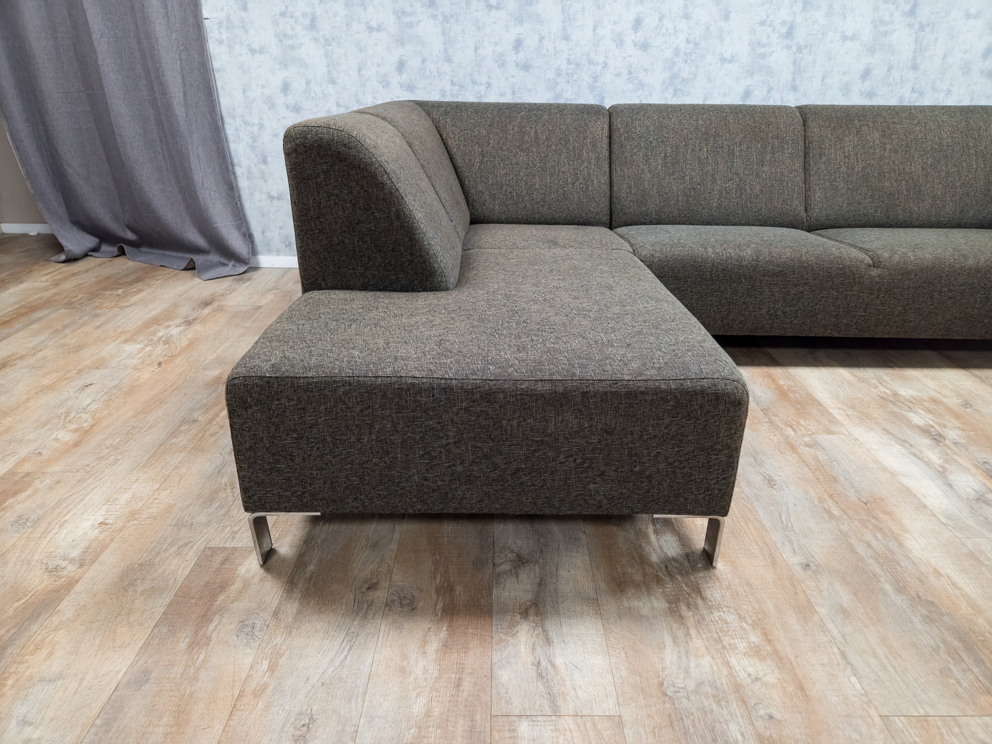 Mooi Bruin Antraciet Hoekbank 
