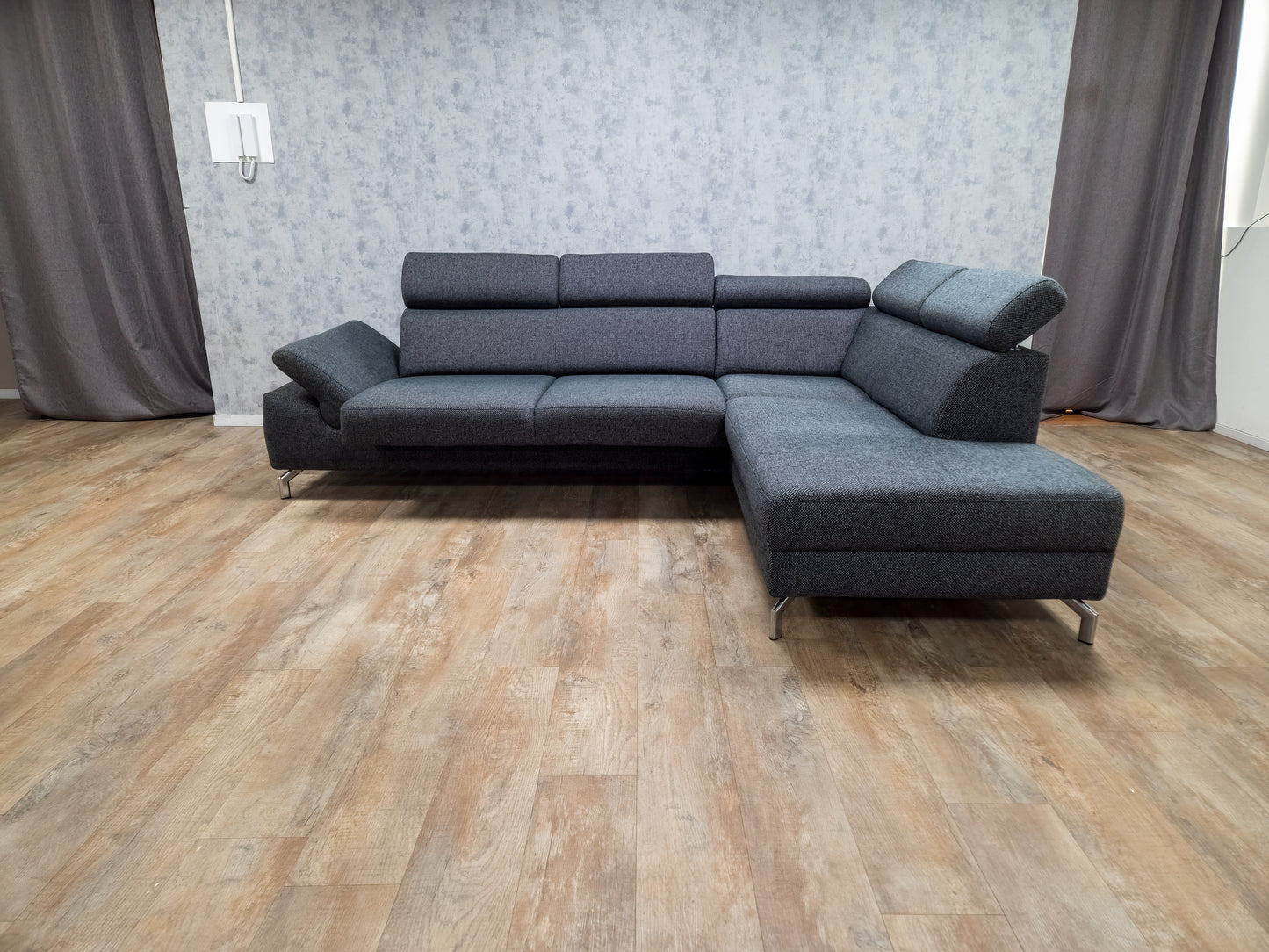 MONTEL Antraciet Hoekbank met Luxe Zitcomfort & Modern Design