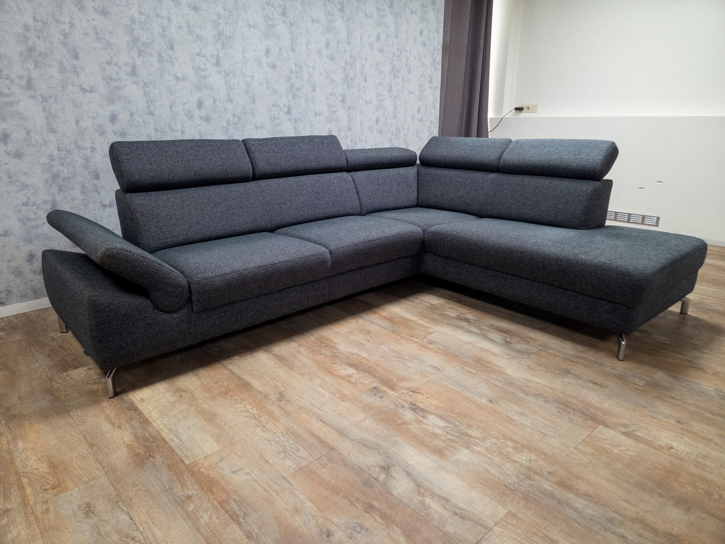 MONTEL Antraciet Hoekbank met Luxe Zitcomfort & Modern Design