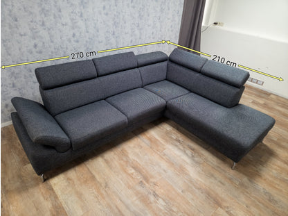 MONTEL Antraciet Hoekbank met Luxe Zitcomfort & Modern Design