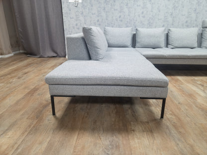 MONTEL TRISTAN Grijze Design Hoekbank met Luxe Zitcomfort