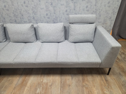 MONTEL TRISTAN Grijze Design Hoekbank met Luxe Zitcomfort