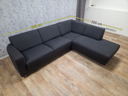 Zeer Mooi ANTRACIET Hoekbank