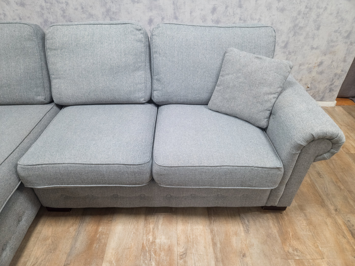 Zeer Mooi Grijs Hoekbank