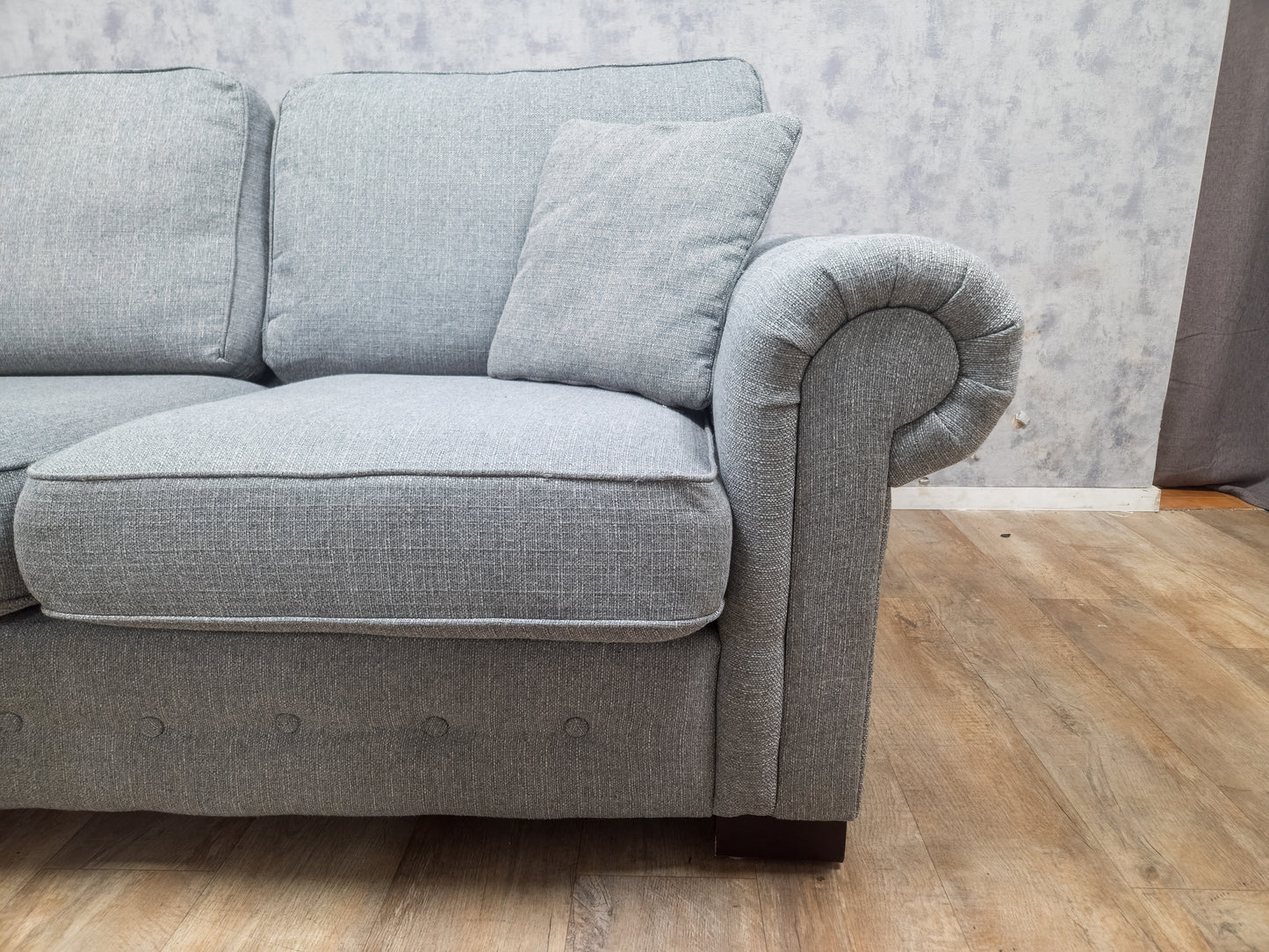 Zeer Mooi Grijs Hoekbank