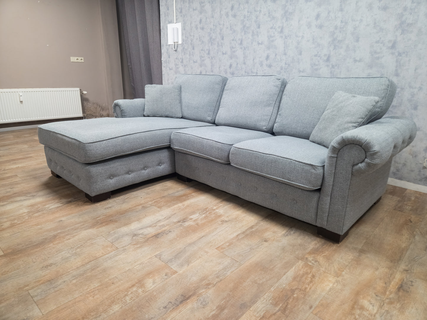 Zeer Mooi Grijs Hoekbank