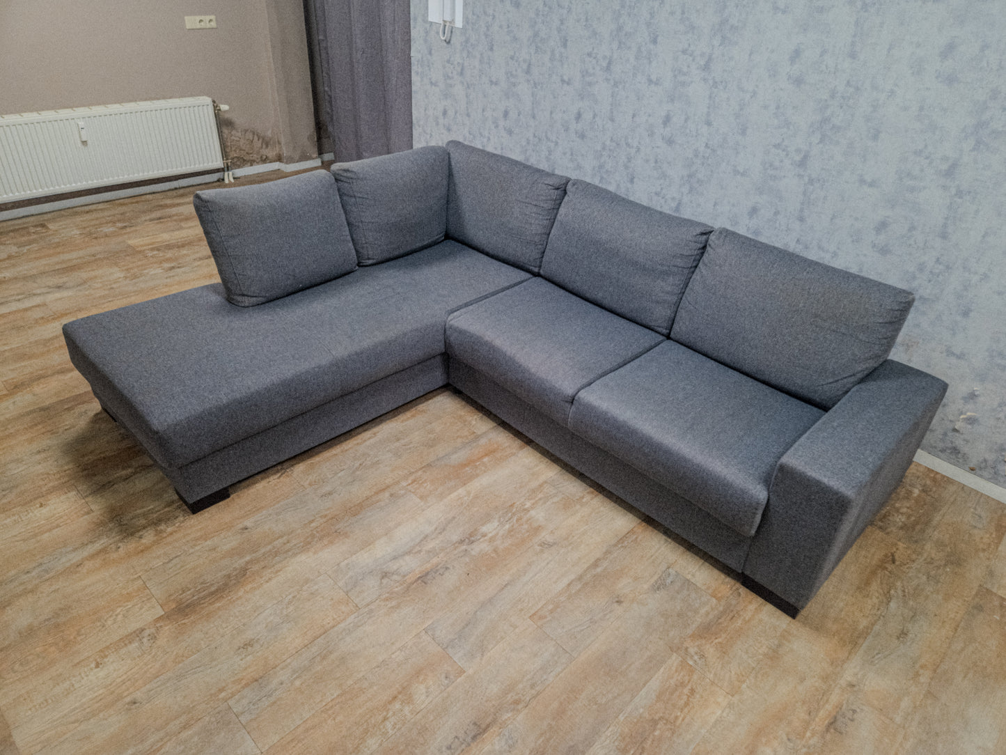 Mooi Antraciet Hoekbank