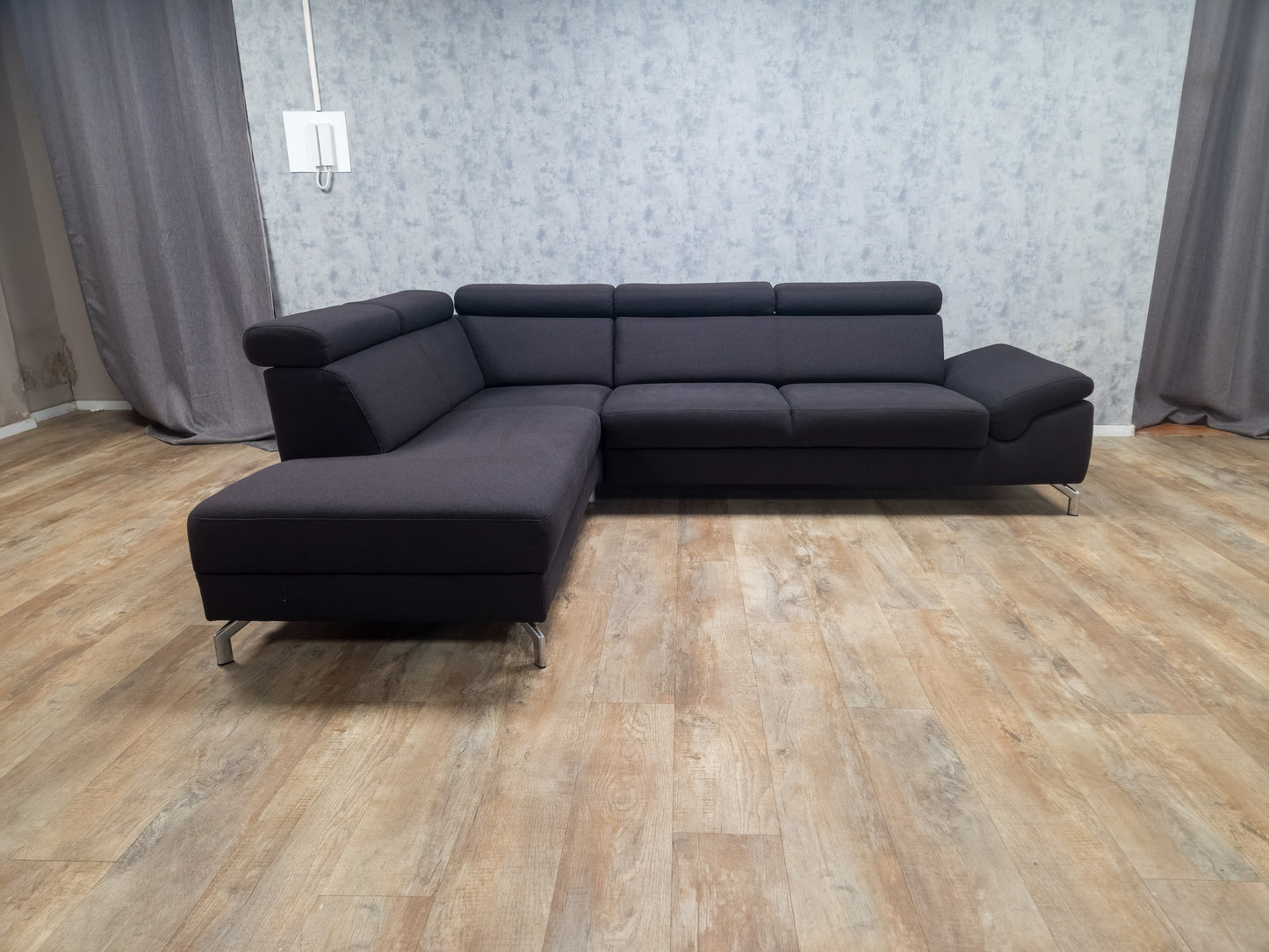 Z.G.A.N Antraciet Montel Modena Hoekbank