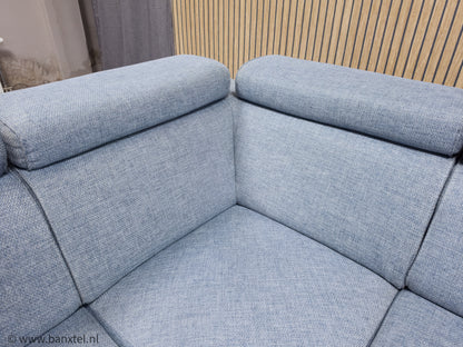 Prachtig Licht Blauwe Gemeleerd Hoekbank