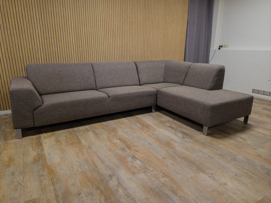 Zeer Mooi Taupe Kleur Hoekbank