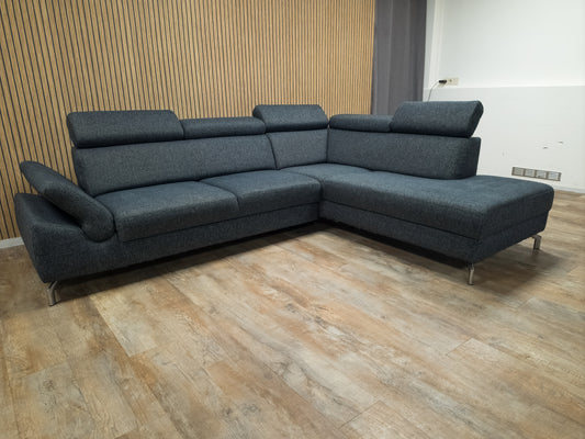 Zeer Mooi Antraciet MONTEL Hoekbank | 270x210 | GEREINGD !!!