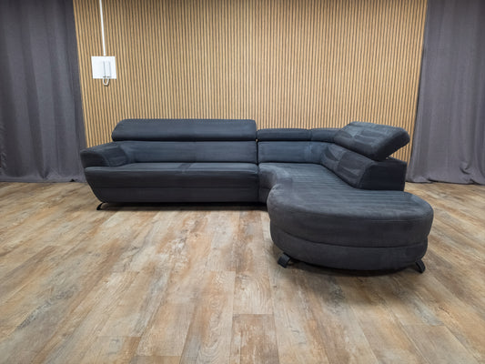 Zeer Mooi Antraciet MONTEL Hoekbank | REFURBISHED
