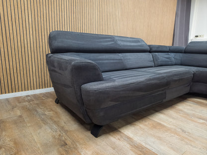 Zeer Mooi Antraciet MONTEL Hoekbank | REFURBISHED
