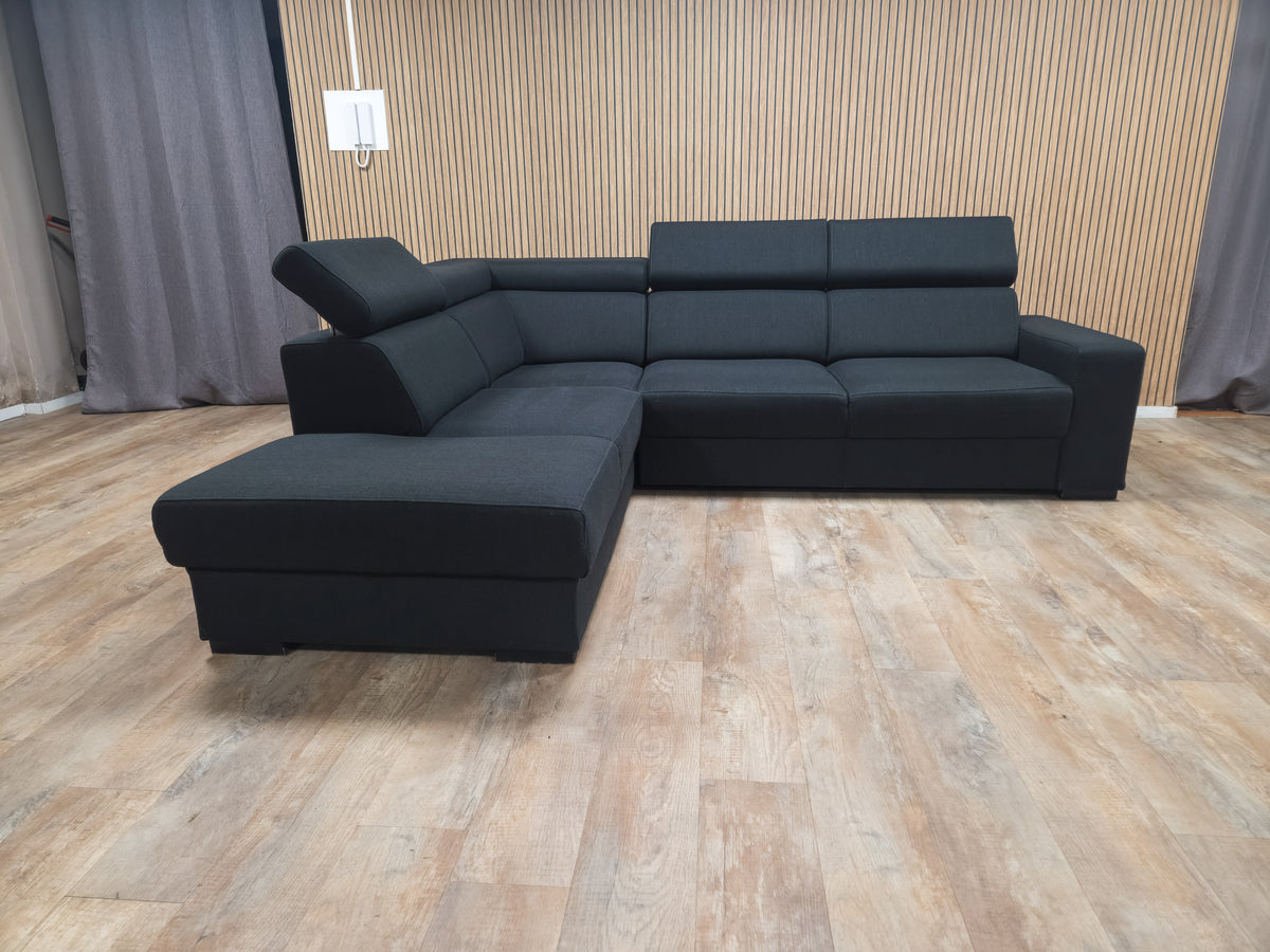 Z.G.A.N Zwart Antraciet Hoekbank