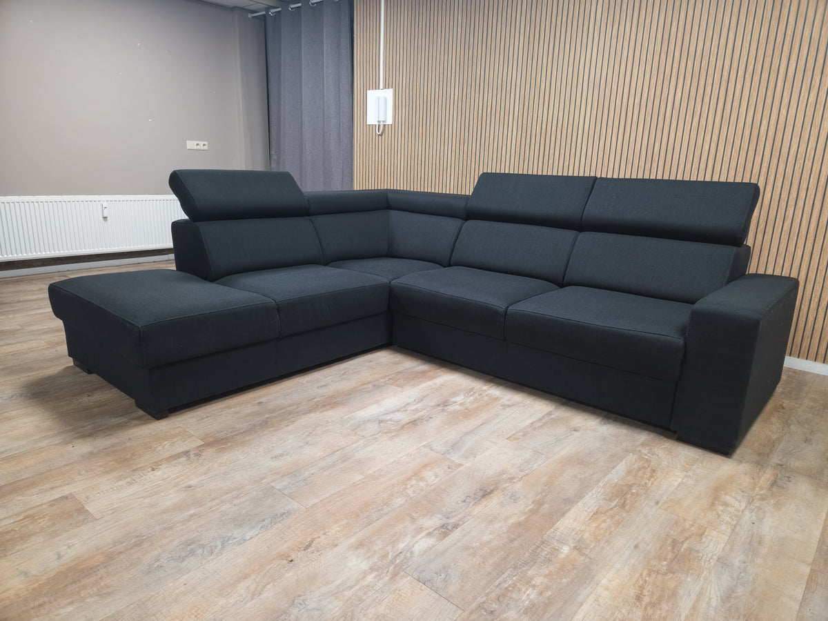 Z.G.A.N Zwart Antraciet Hoekbank