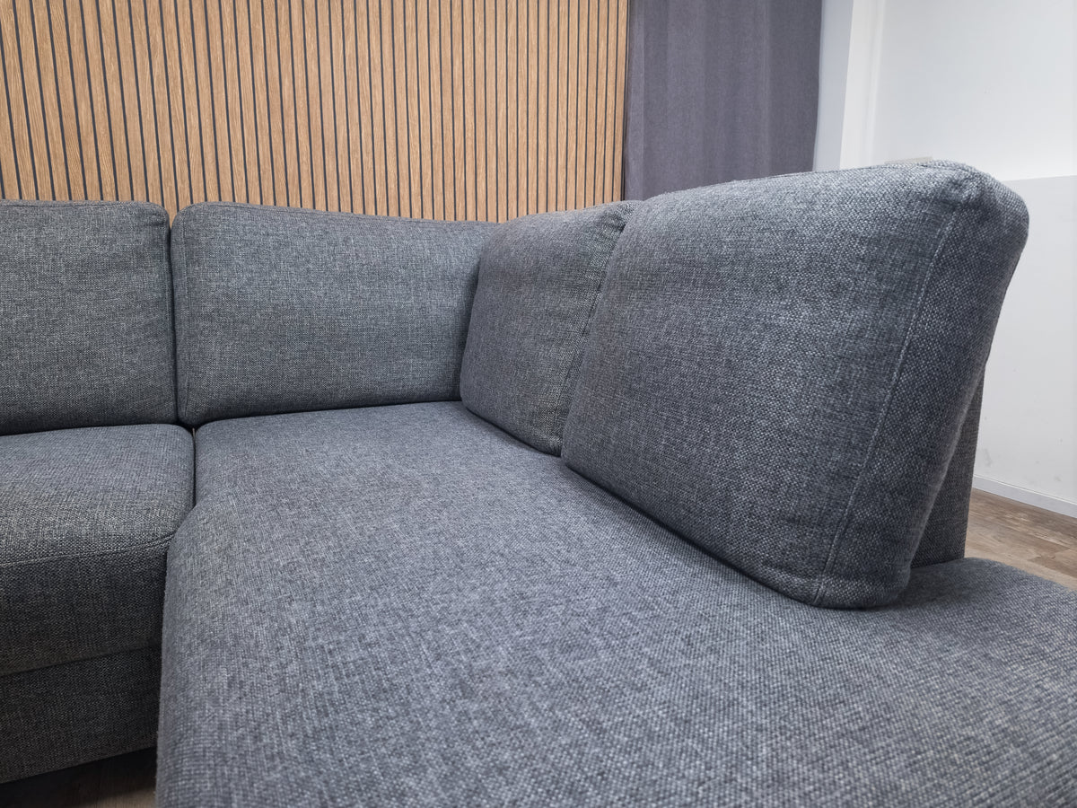 Zeer Mooi Antraciet Hoekbank U Bankstel