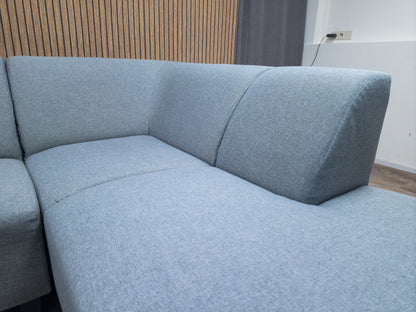 Zeer Mooi Nette Grijs Hoekbank met Hocker