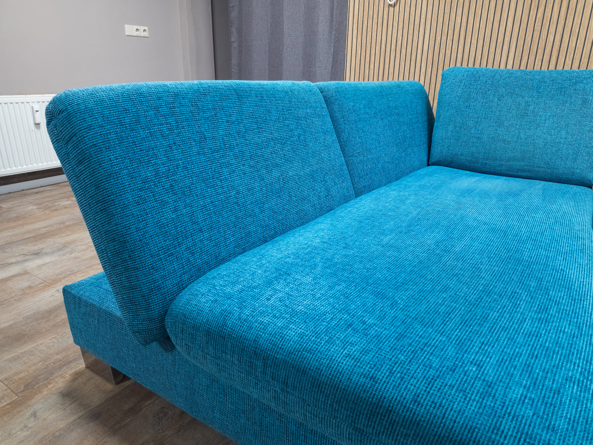 Z.G.A.N Blauwe Hoekbank met SLAAPFUNCTIE