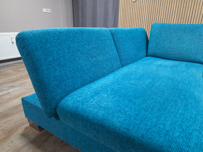 Z.G.A.N Blauwe Hoekbank met SLAAPFUNCTIE