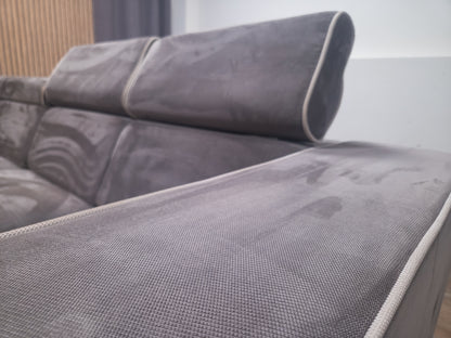 Zeer Mooi Groot Taupe U Bankstel