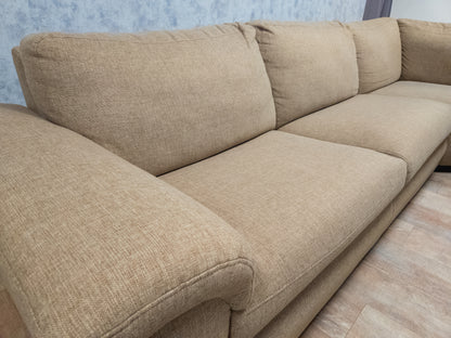 Zeer Mooi Groot Beige Hoekbank - BanxteL - 2dehandse Bankstellen