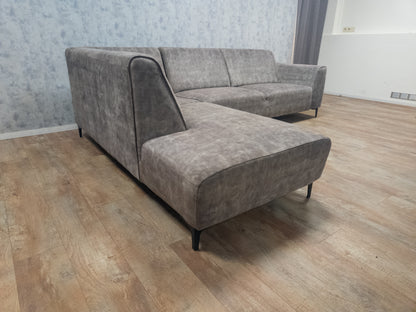 Mooie TAUPE Hoekbank