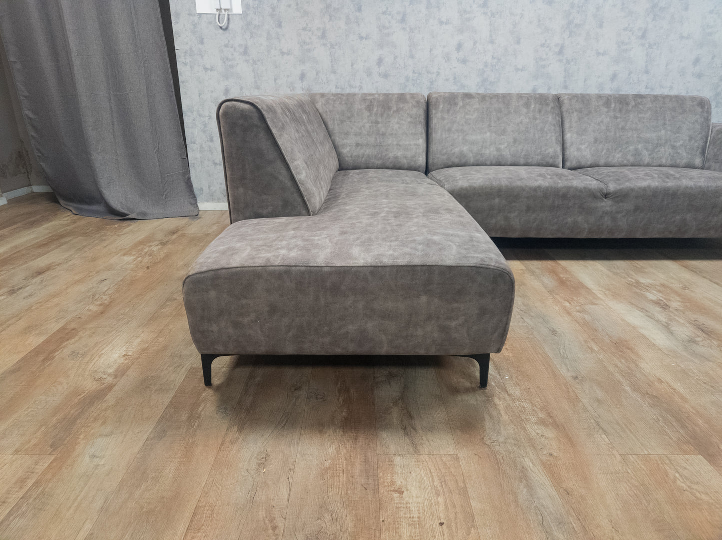 Mooie TAUPE Hoekbank