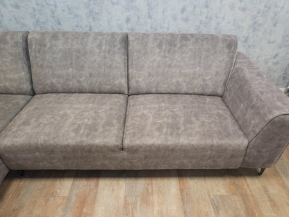 Mooie TAUPE Hoekbank