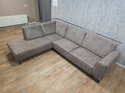 Mooie TAUPE Hoekbank