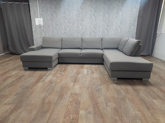 Mooi Groot Grijs U Bankstel