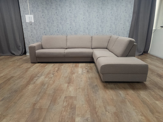 Zeer Mooi Licht Taupe Hoekbank van H&H