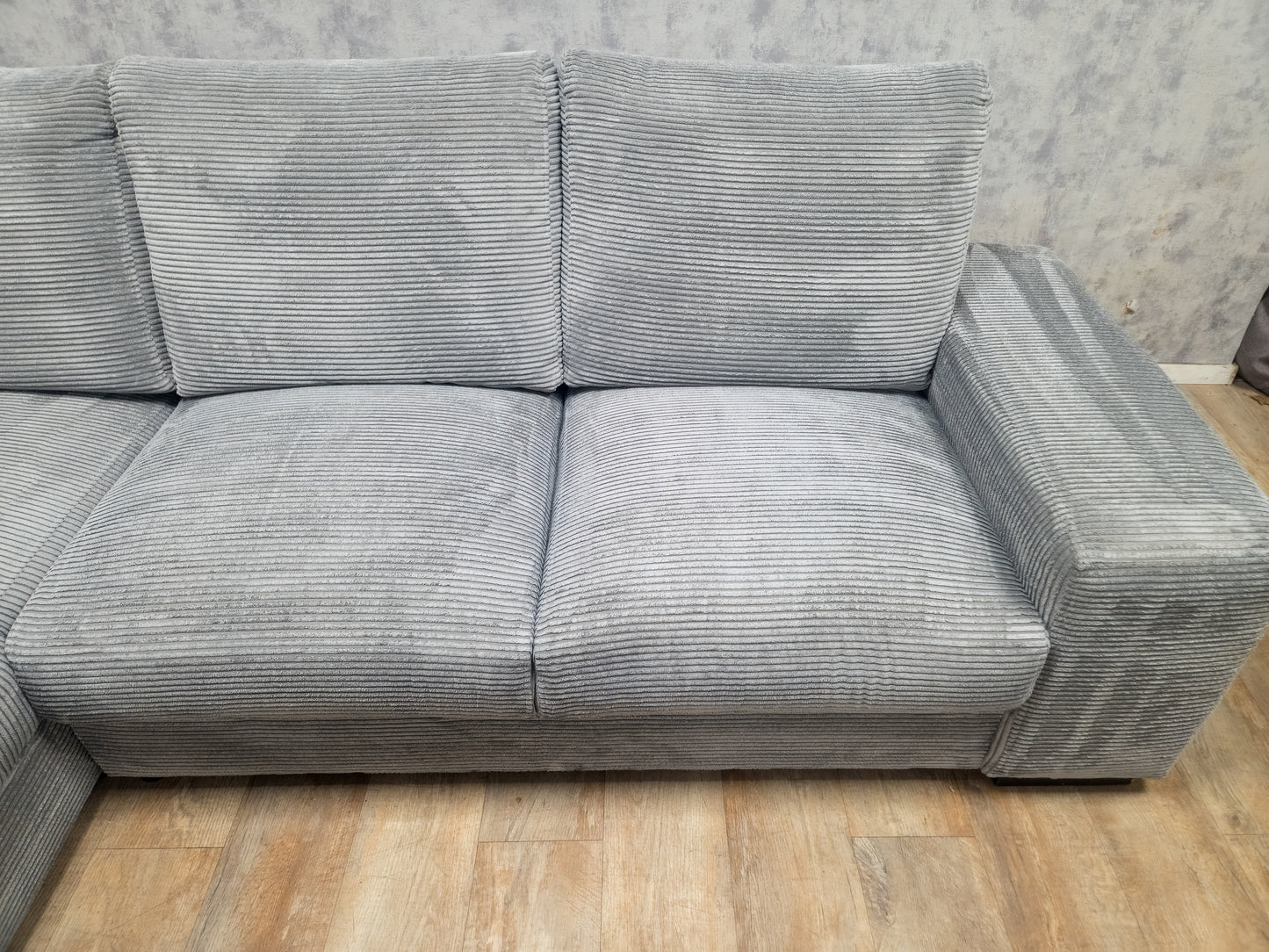 Z.G.A.N Grijs Ribstof Hoekbank