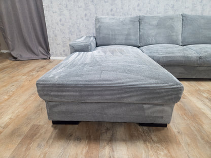 Z.G.A.N Grijs Ribstof Hoekbank