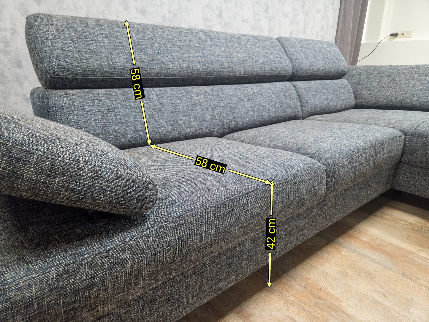 Z.G.A.N Antraciet Antraciet Hoekbank